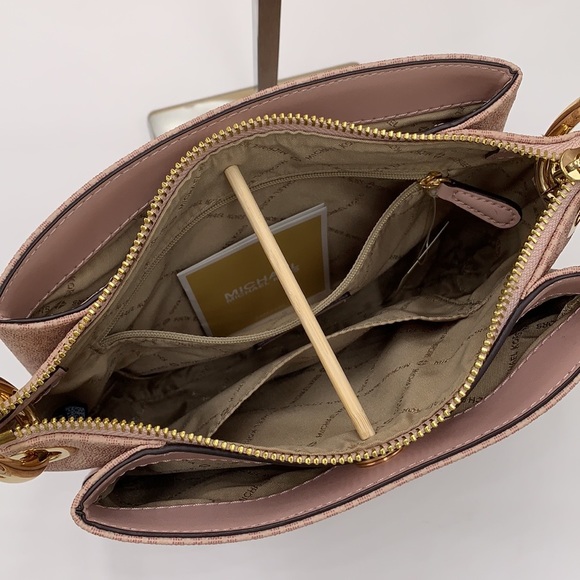 MICHAEL KORS NICOLE LG TRIPLE COMPARTMENT CROSSBODY - Picture 10 of 16